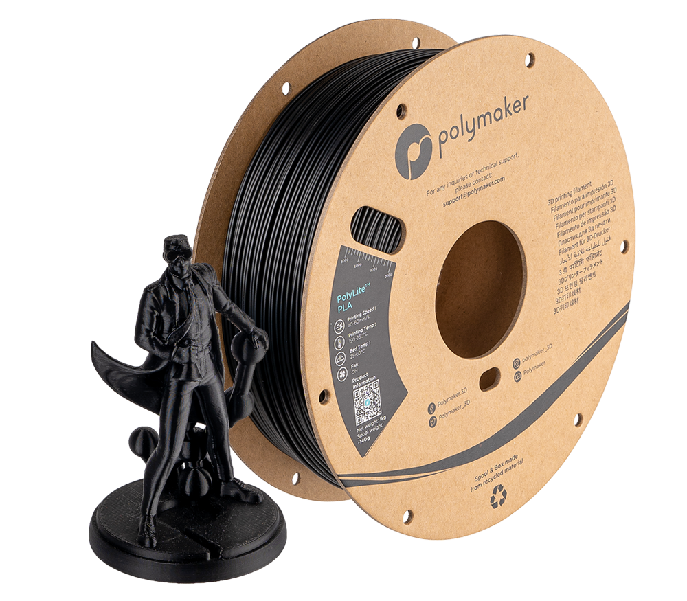 Polylite Polylite PLA  Series - Black Sample