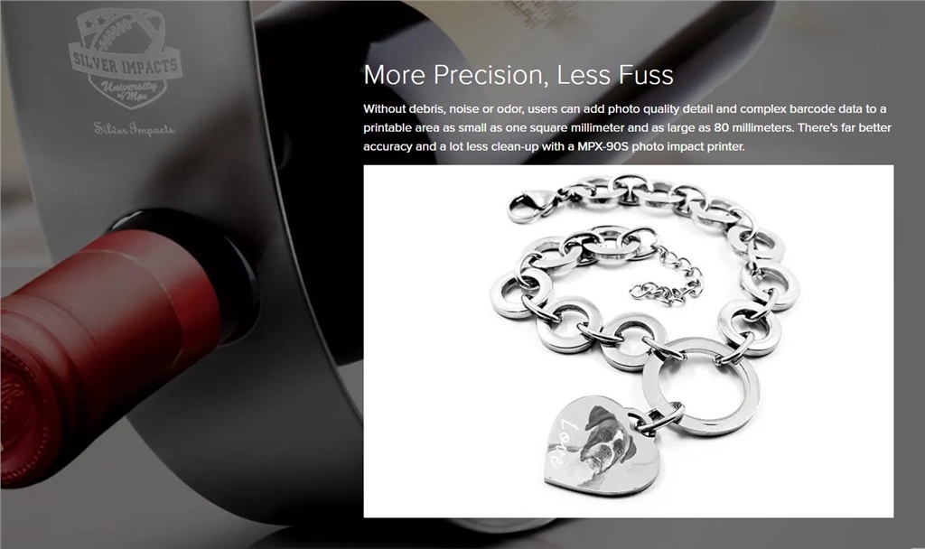 Roland Photo Impat Printer MPX-90S without debris, noise or odor