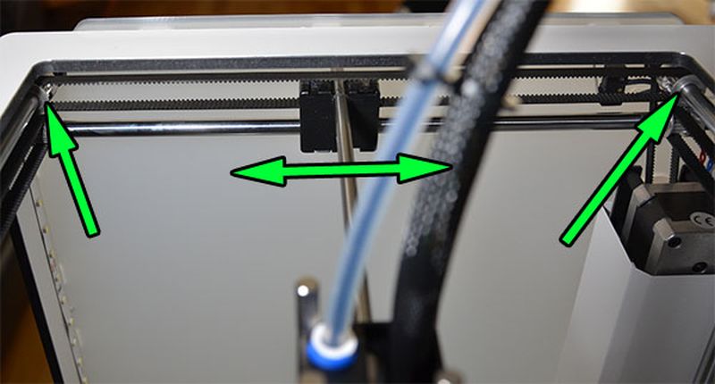 ultimaker移動(dòng)軸偏移, XY軸未對(duì)齊, Misaligned axes, xy軸未垂直, 調(diào)整xy軸