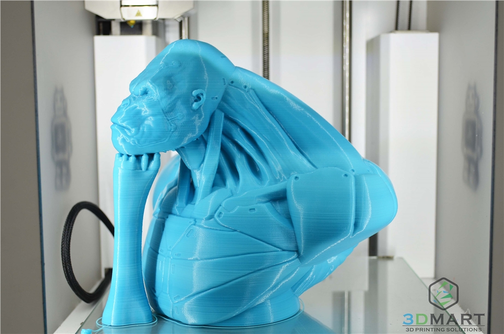 Ultimaker 3D列印機 Esun PLA+材料 Poachers Cortex 支撐未拆側(cè)面