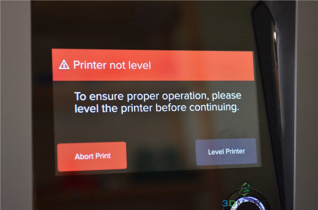 Formlabs SLA 3D列印機 Form 2 臺灣 開箱文章 水平調(diào)整警告 3DMART