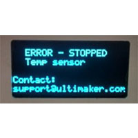 感溫線錯(cuò)誤訊息 (Error-stopped Temp Sensor)