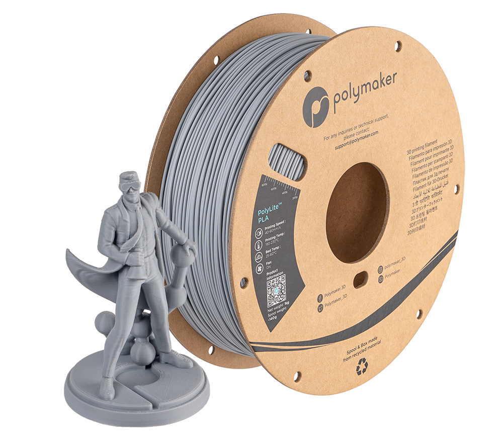 Polylite PLA 系列 - 灰色列印成品
