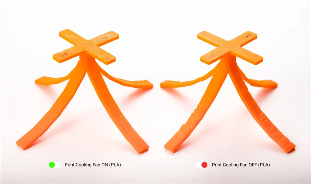 Snapmaker J1 列印機冷卻風(fēng)扇成品對比