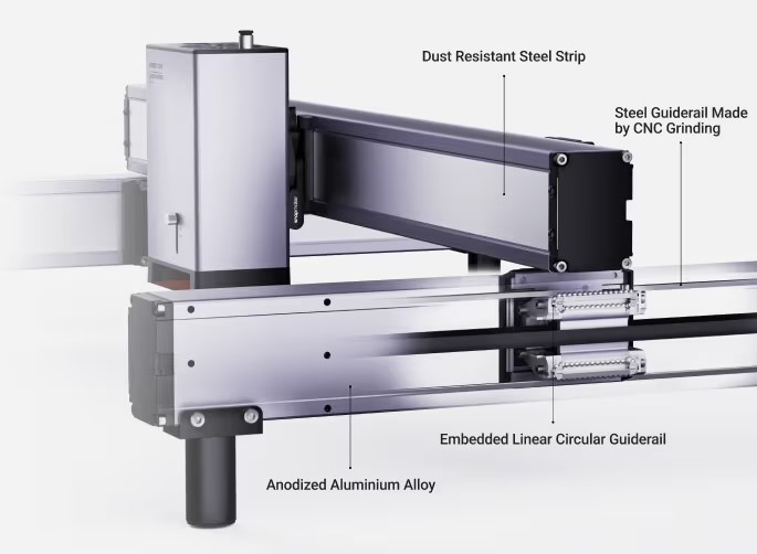 Snapmaker ray 有工業(yè)級(jí)直線導(dǎo)軌