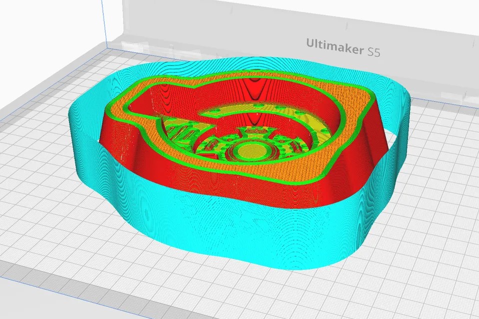 ?UltiMaker Cura：草稿牆預(yù)覽