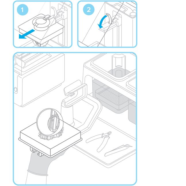 Formlabs - Form2 SLA 光固化3D列印機(jī) 3DMART 移除列印平臺