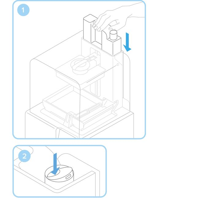 Formlabs - Form2 SLA 光固化3D列印機(jī) 3DMART 安裝樹脂卡夾