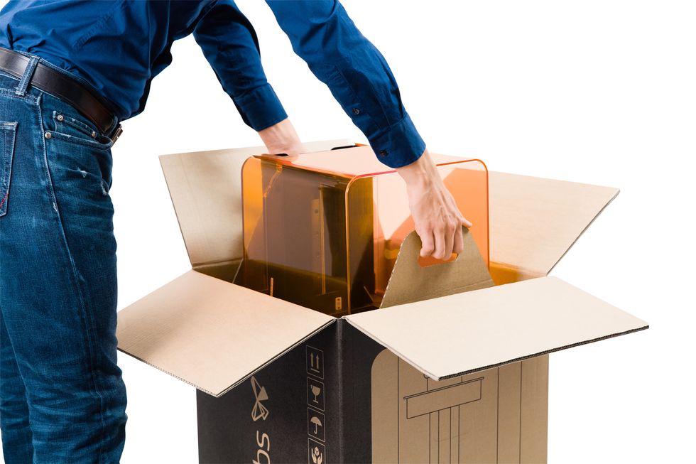 Formlabs - Form2 SLA 光固化3D列印機(jī) 3DMART Form2開箱步驟 取出Form2