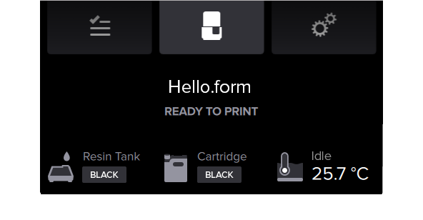Form2 SLA 3D列印機(jī) 列印時自動溫控 確認(rèn)樹脂溫度
