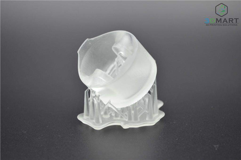 Formlabs SLA 3D列印機(jī) Form 2 臺灣 開箱文章 成品未拆支撐 側(cè)視角 3DMART