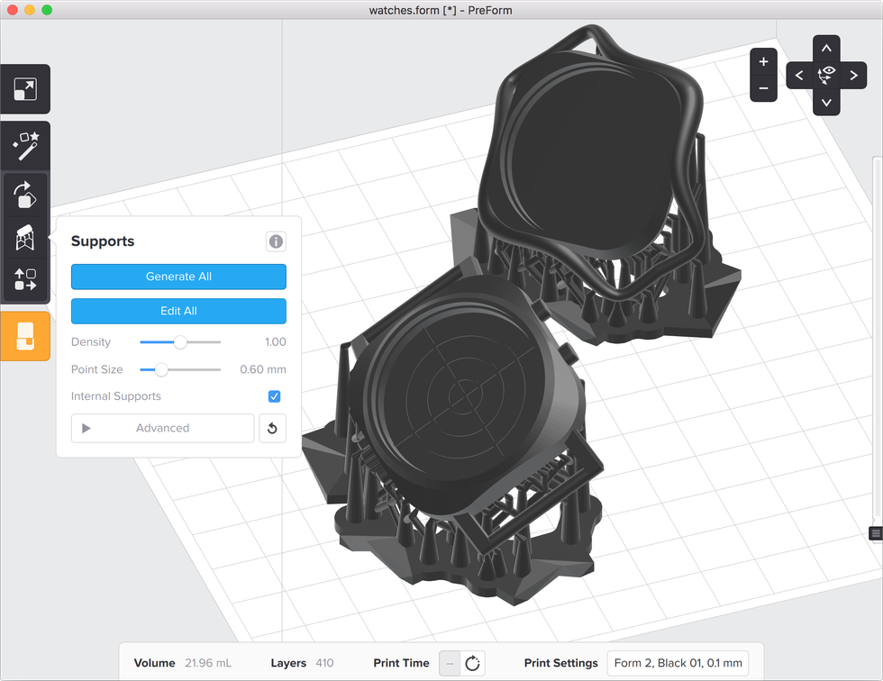 formlabs form2 preform切片軟體教學(xué) 支撐結(jié)構(gòu) 全部生成