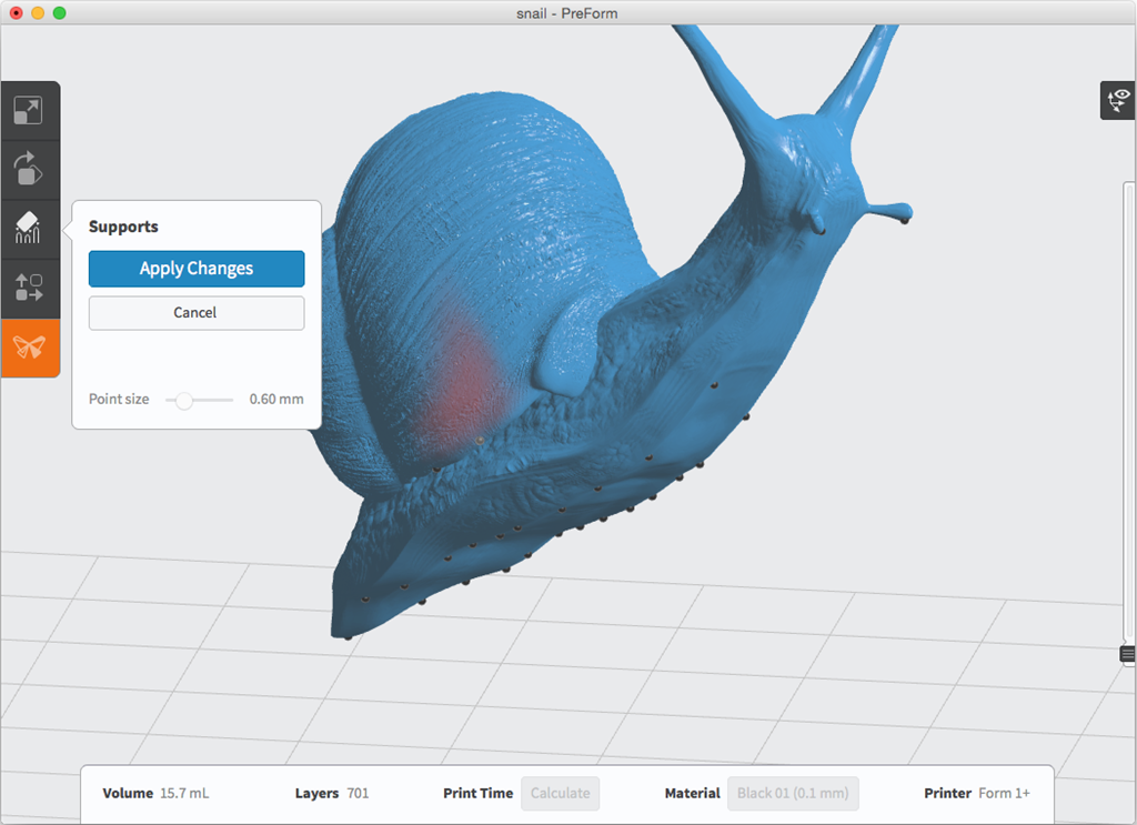 formlabs form2 preform切片軟體教學(xué) 進階支撐設(shè)定 手動編輯支撐