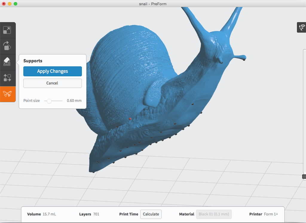 formlabs form2 preform切片軟體教學(xué) 進階支撐設(shè)定 手動去除支撐