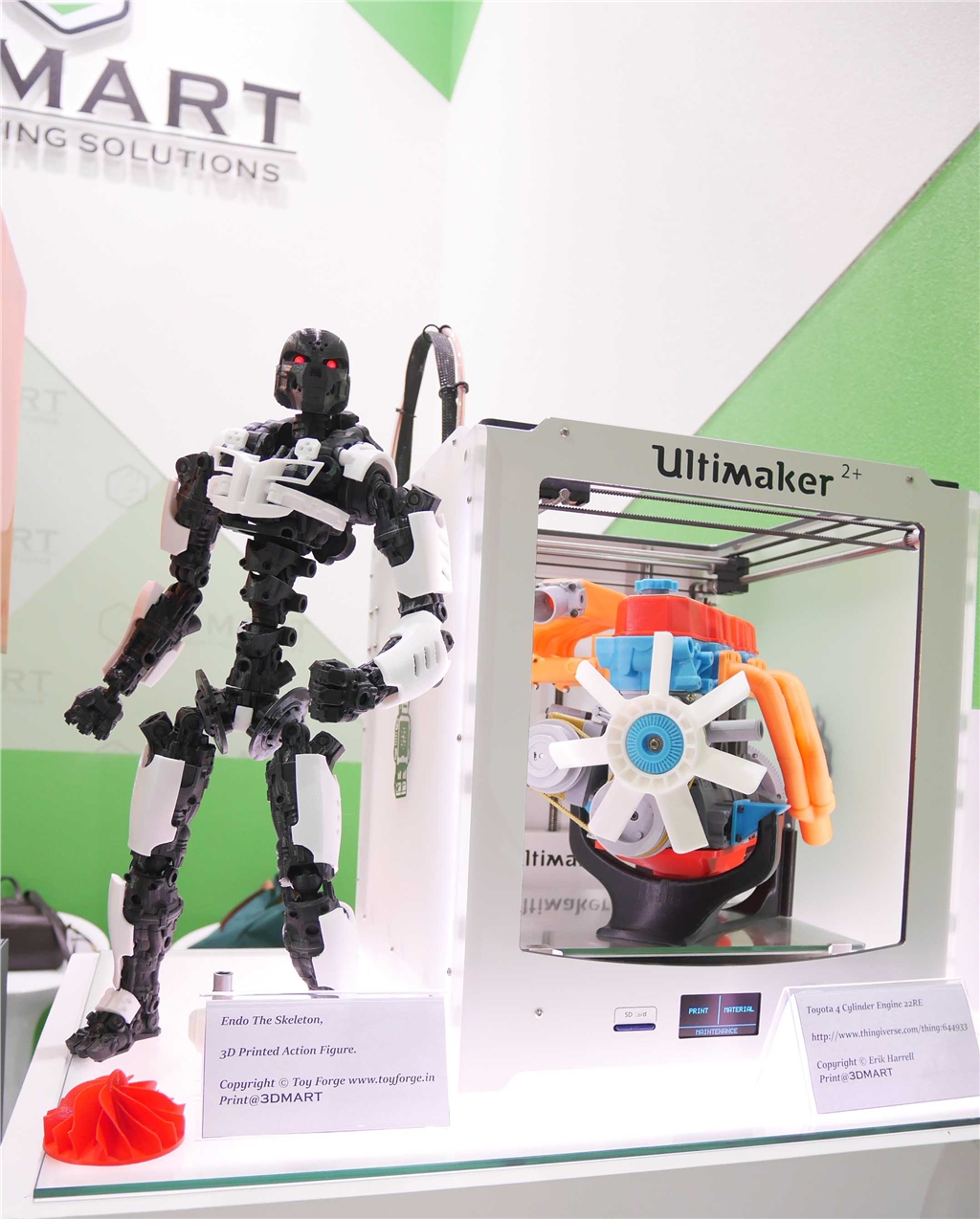 3D列印 骷髏機器人 ENDO 3D印表機 Ultimaker2+ 四缸引擎 3D列印 骷髏機器人 ENDO 3D印表機 Ultimaker2+ 四缸引擎
