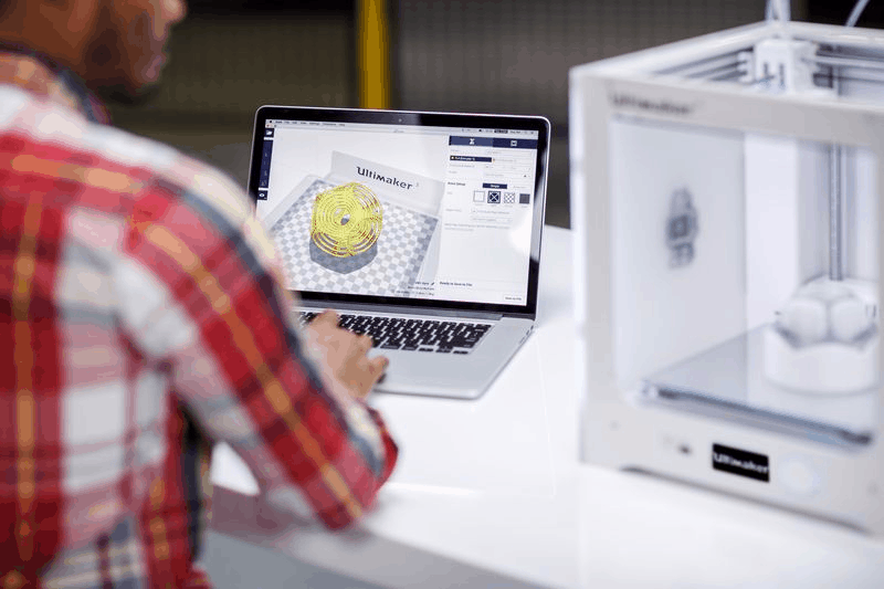 3DMART ,ultimaker 3 3D列印機 AA、BB 雙噴頭 水溶性支撐 動圖